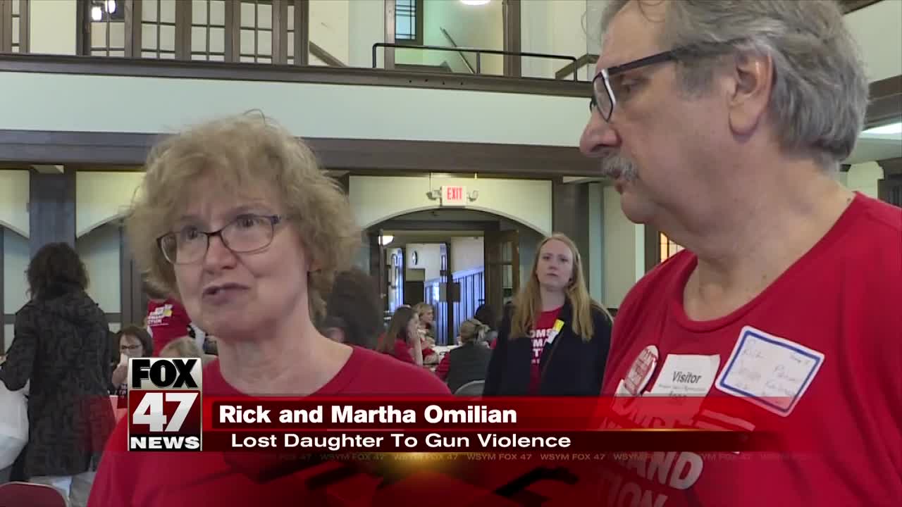 "Moms Demand Action" group meets with lawmakers about gun-safety bills