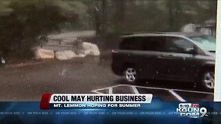 Cool weather hurting business on Mt. Lemmon