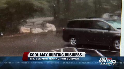 Cool weather hurting business on Mt. Lemmon