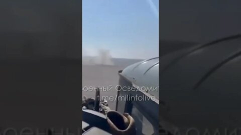 Ukrainian "Grads" leave the firing position seconds before the fire of Russian artillery