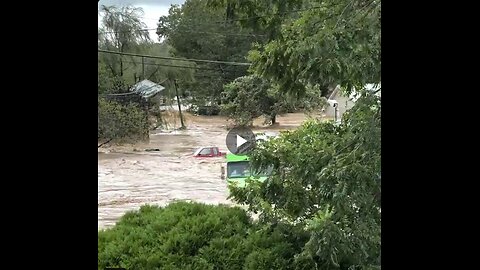 Homes were seen FLOATING AWAY because of Flooding caused by Hurricane Helene...
