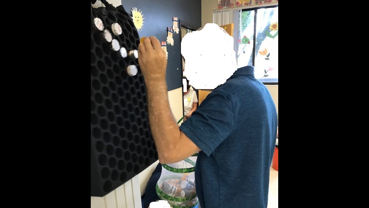 Make-your-Own Pegboard with Pill Bottles and Foam
