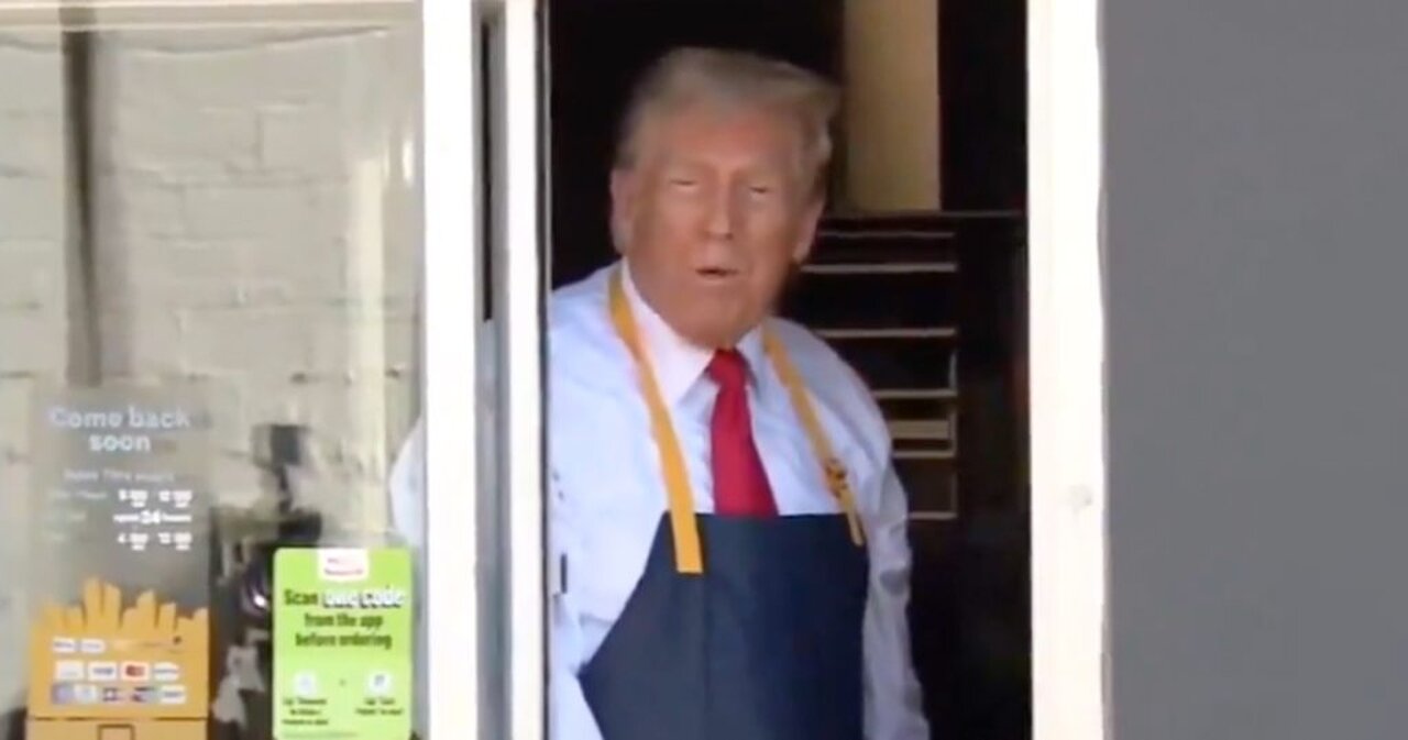 Trump Flips Fries and Targets Harris A Campaign Stop At McDonald’s