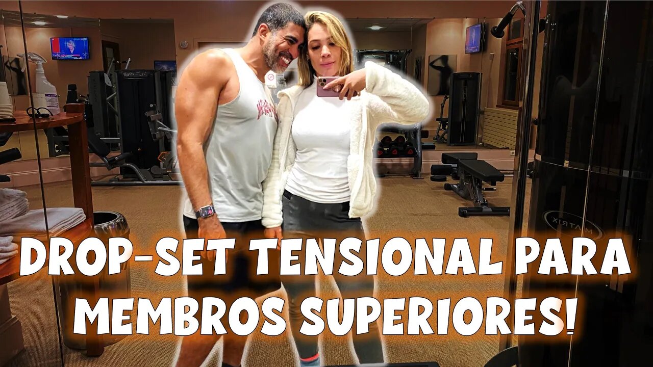 Treino intenso! Drop-set de membros superiores