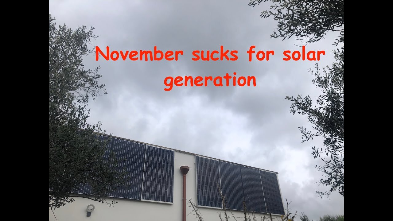 Off grid solar generation in November is rubbish! - OFF GRID IN ITALY