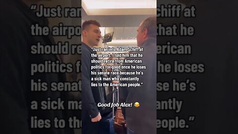 ANGRY, Unhinged MAGA Supporter CONFRONTS Adam Schiff Adam Responds #shorts #corruption #maga