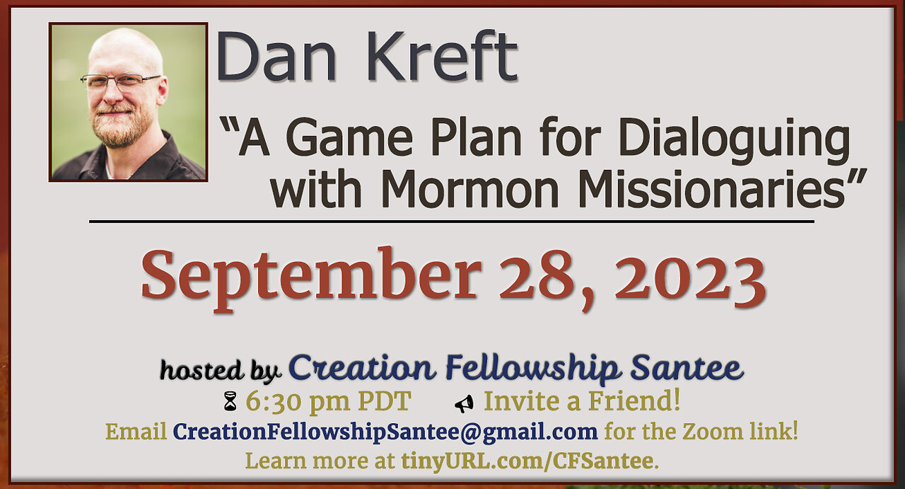 GAME PLAN FOR DIALOGUING WITH MORMON MISSIONARIES, 7 FOOT APOLOGIST