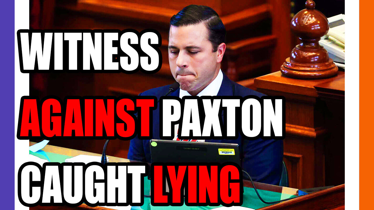 Witness Against Ken Paxton Caught In A Lie