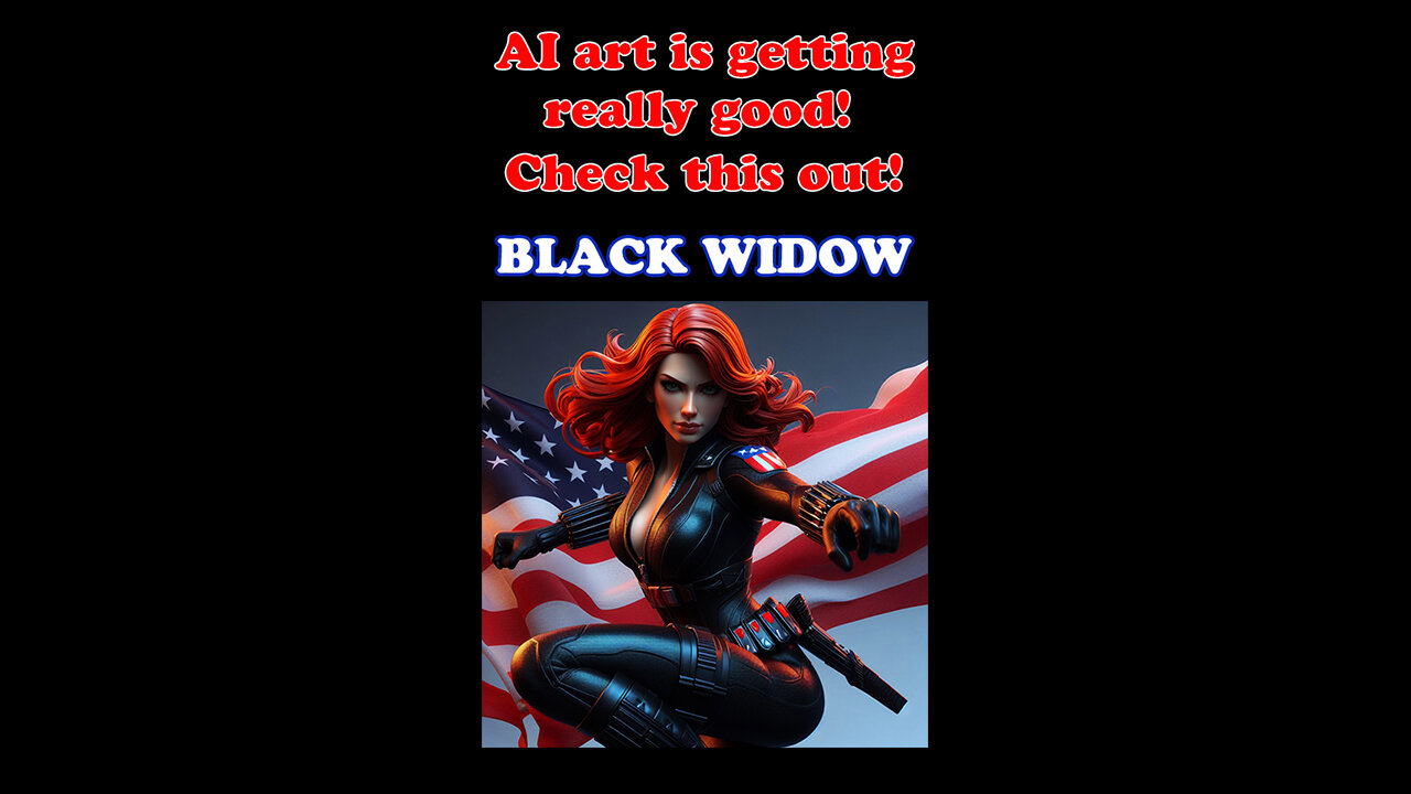 Digital AI art is getting shockingly good! Check this out! Part 19 - Black Widow.