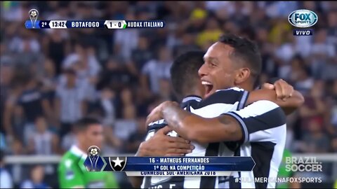 INCRÍVEIS Melhores Momentos do Jogo Botafogo 1 x 1 Audax Italiano Sul Americana 09 05 2018