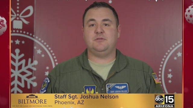 Military greetings from Sgt. Joshua Nelson
