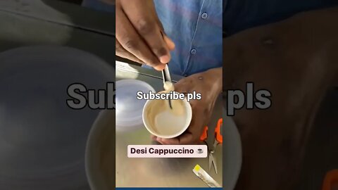 Desi capuchino #viral #shorts #india #food #coffee #capuchino