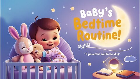 Baby BedTime Routine Learn "| Nursery Rhyme and Kids Song