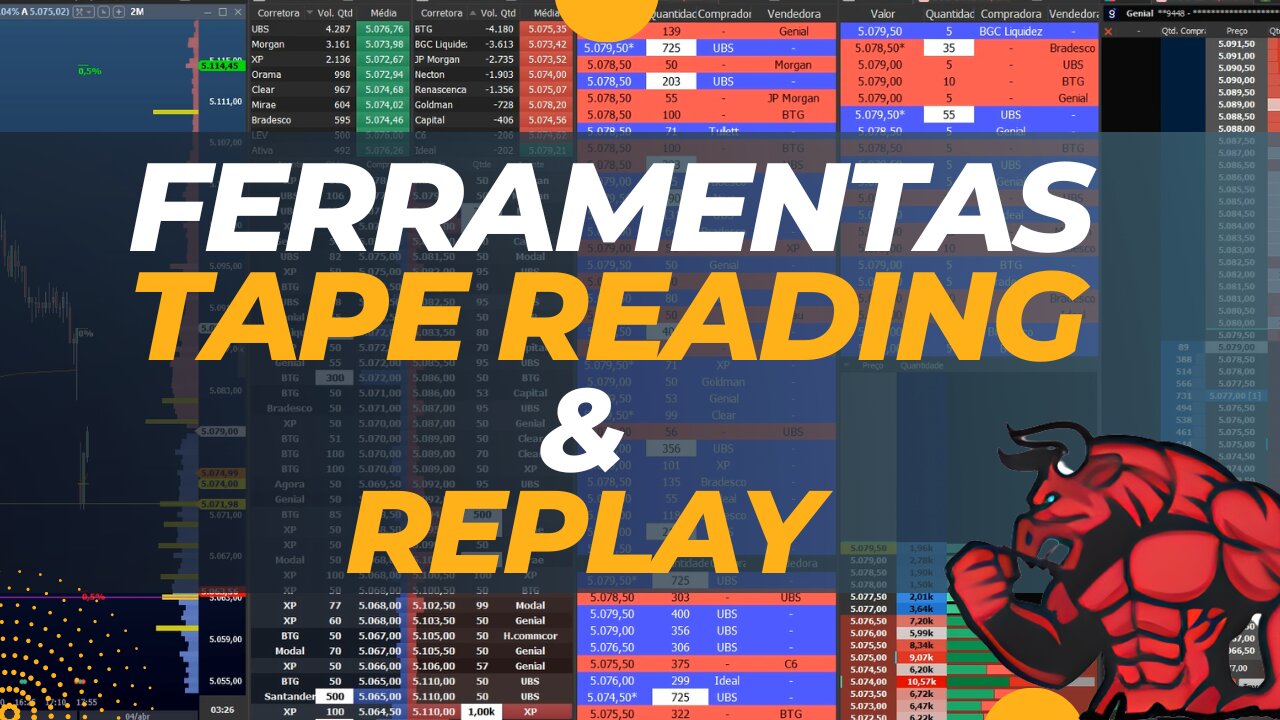 FERRAMENTAS TAPE READING + REPLAY