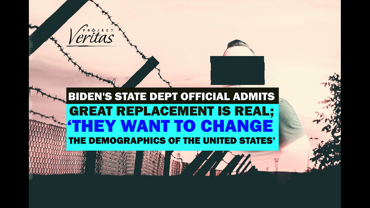 Biden State Dept Official "Great Replacement is Real & We'll Change the Demographics of America!" 😠