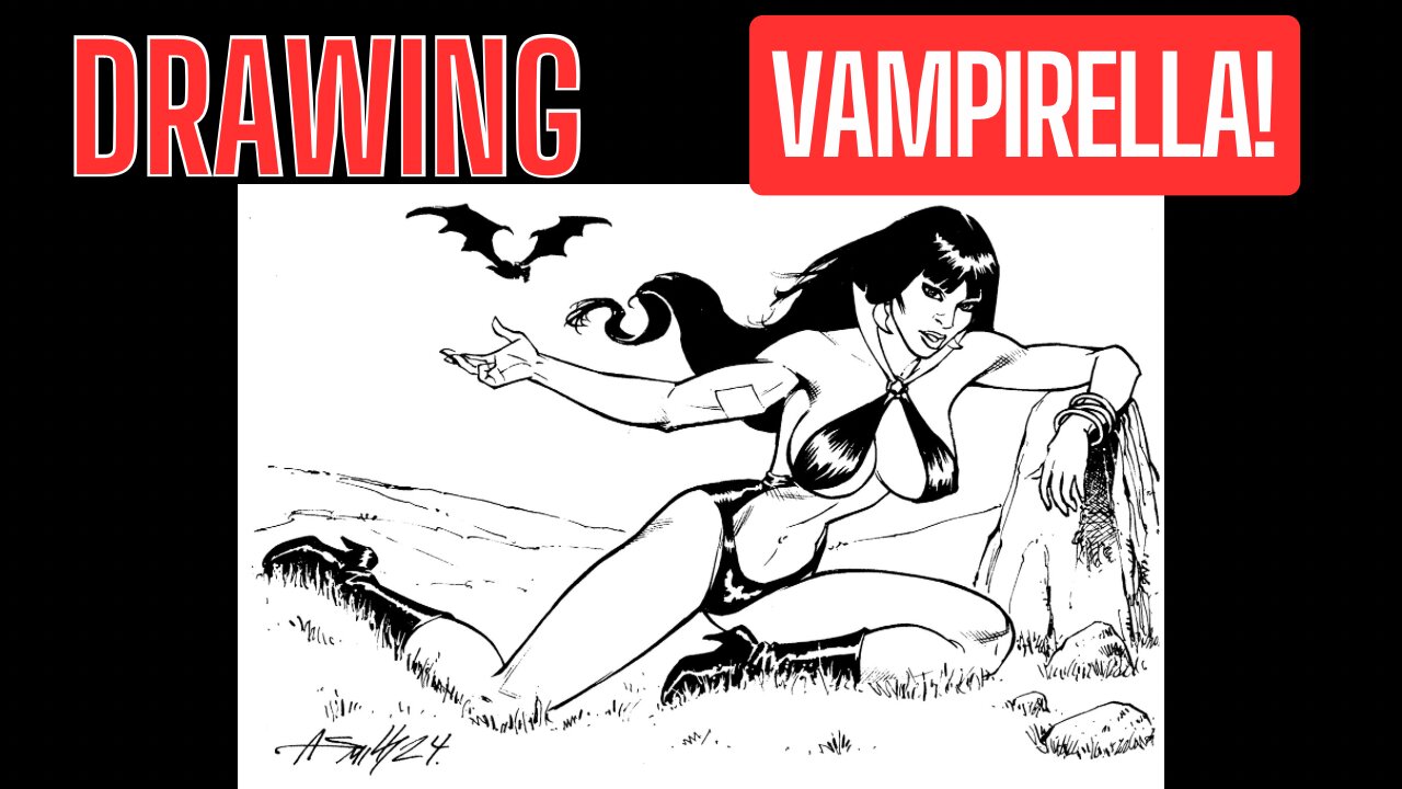 Time-Lapse drawing VAMPIRELLA!