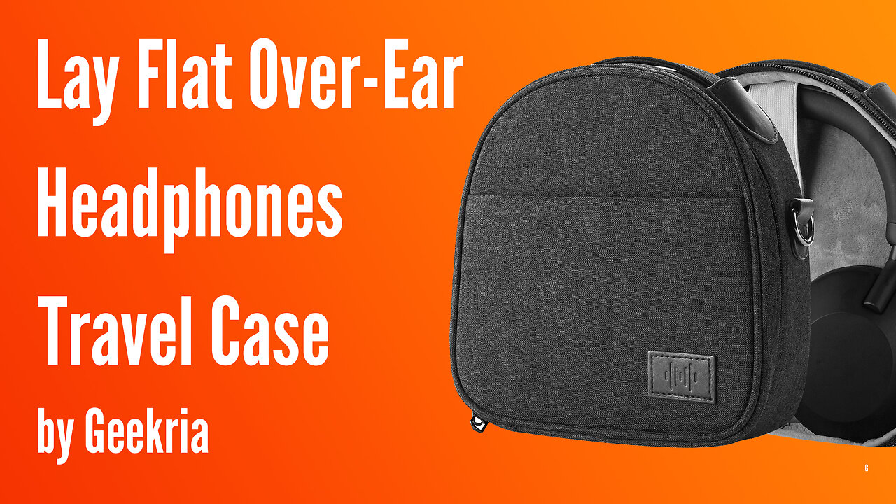 Lay Flat Over-Ear Headphones Travel Case, Soft Shell Headset Carrying Case | Geekria