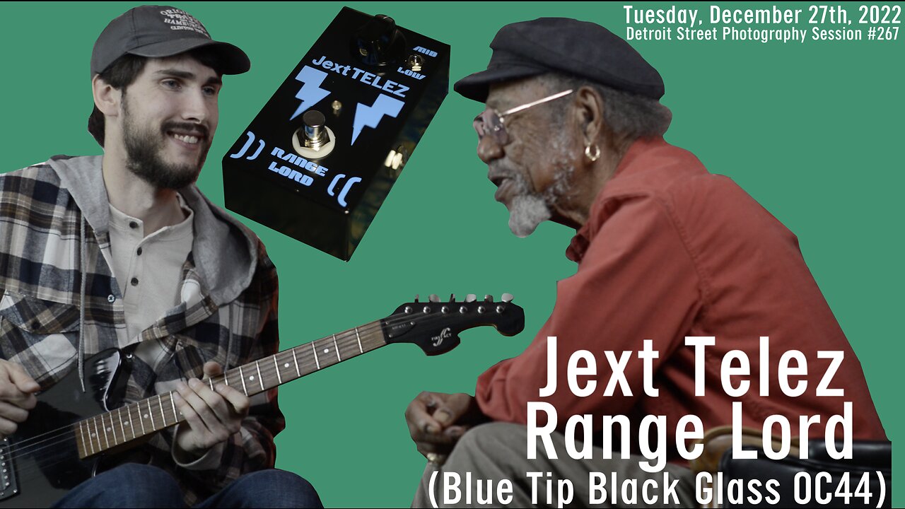 Jext Telez - Range Lord (Blue Tip Black Glass OC44) - First Act guitar - Gorilla tube effect amp