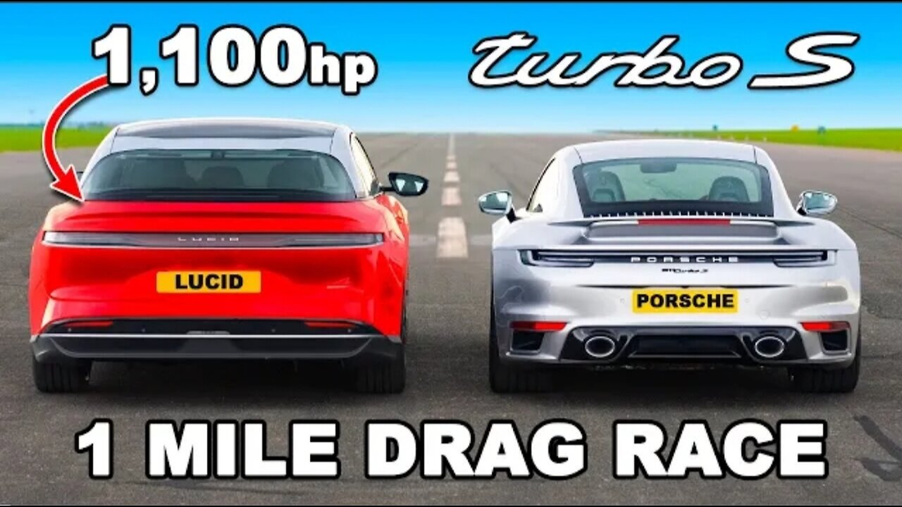 Porsche 911 Turbo S v 1,100hp Supercar Killer_ 1-MILE DRAG RACE