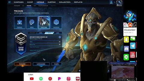 Starcraft 2 AI - Alvalanker Stream, Chill, Music, History, Comdy