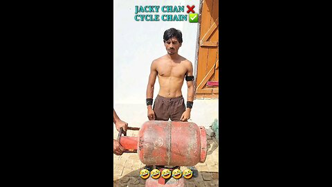 Jacky Chan ❌️ Cycle Chain ✅️ 🤣🤣 #shorts #viral #trending #funnyshorts #comedyshorts