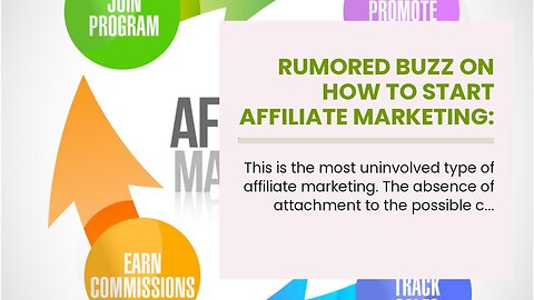 Rumored Buzz on How to Start Affiliate Marketing: The Ultimate Guide (2021)