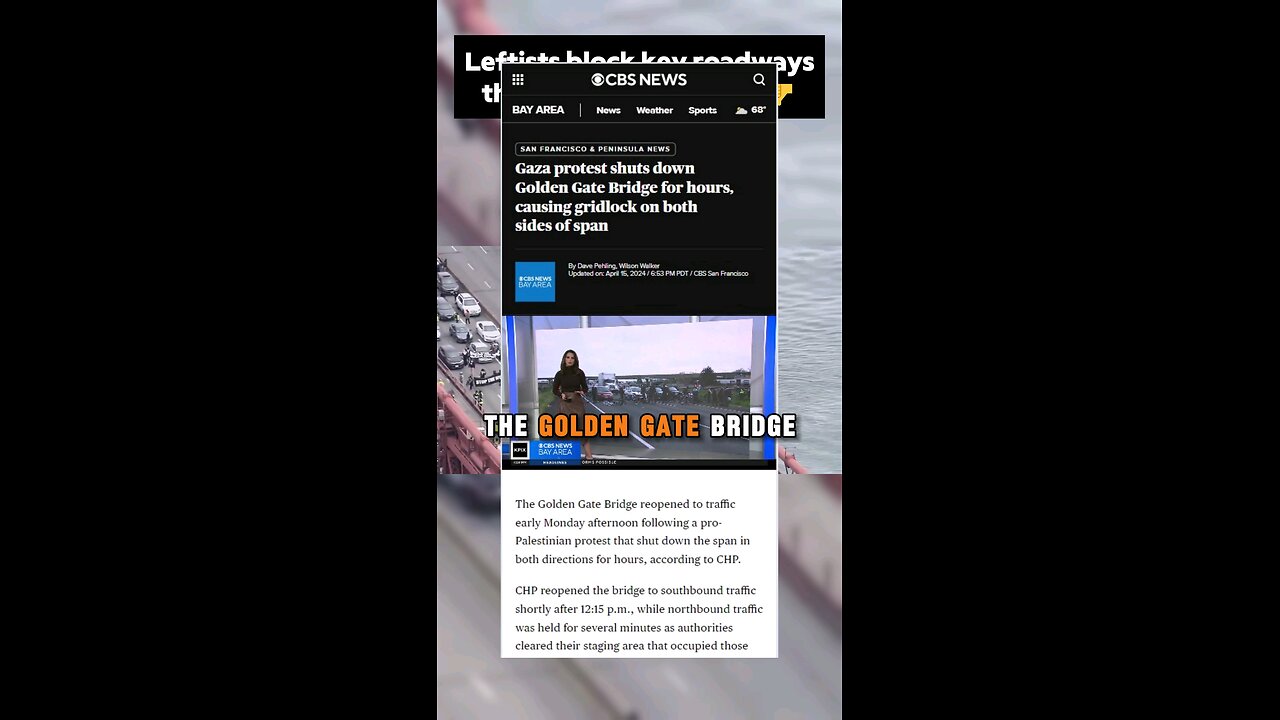 Leftists block bridges and airports throughout US 🤬 SEND THEM TO GAZA👌
