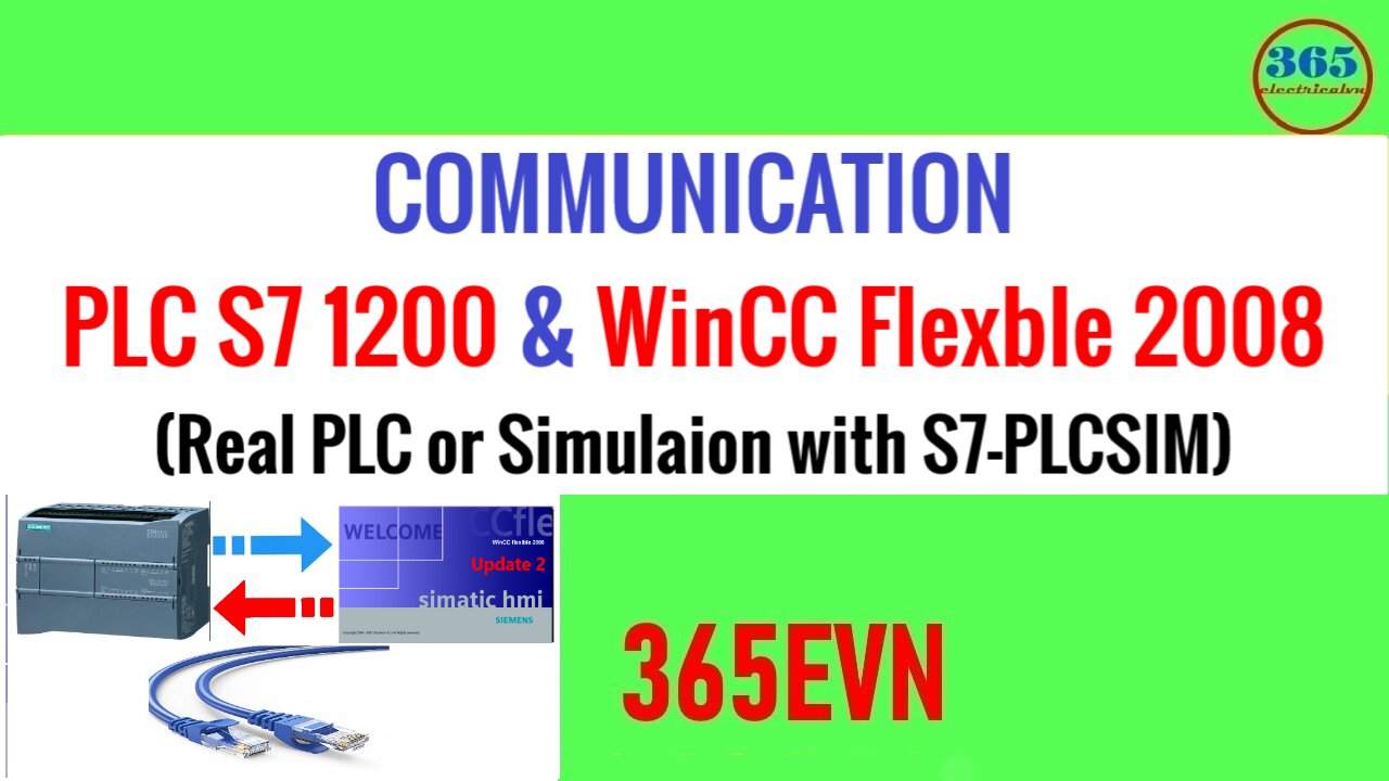 0037 - Communication s7 1200 and Wincc flexible 2008 real CPU and simulation