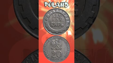 Poland 20 Zlotych 1974.#shorts #education #coinnotesz