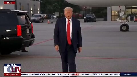 PRESIDENT DONALD TRUMP MAKES A STATEMENT FOLLOWING HIS ARREST IN GEORGIA