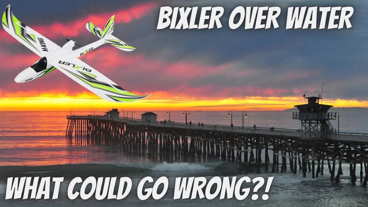 HobbyKing Bixler at San Clemente Pier, California