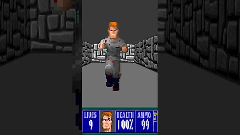 ⬇️ Ranking ⬆️ 🐺Wolfenstein 3D🐺 Maps E1M9 Hands Gross #shorts