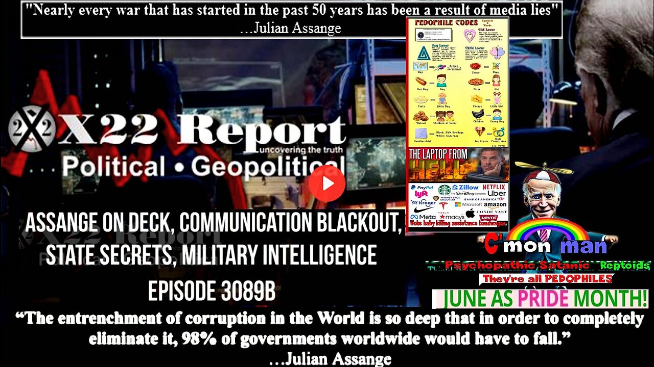 3089b - Assange On Deck, Communication Blackout, State Secrets, Military Intelligence