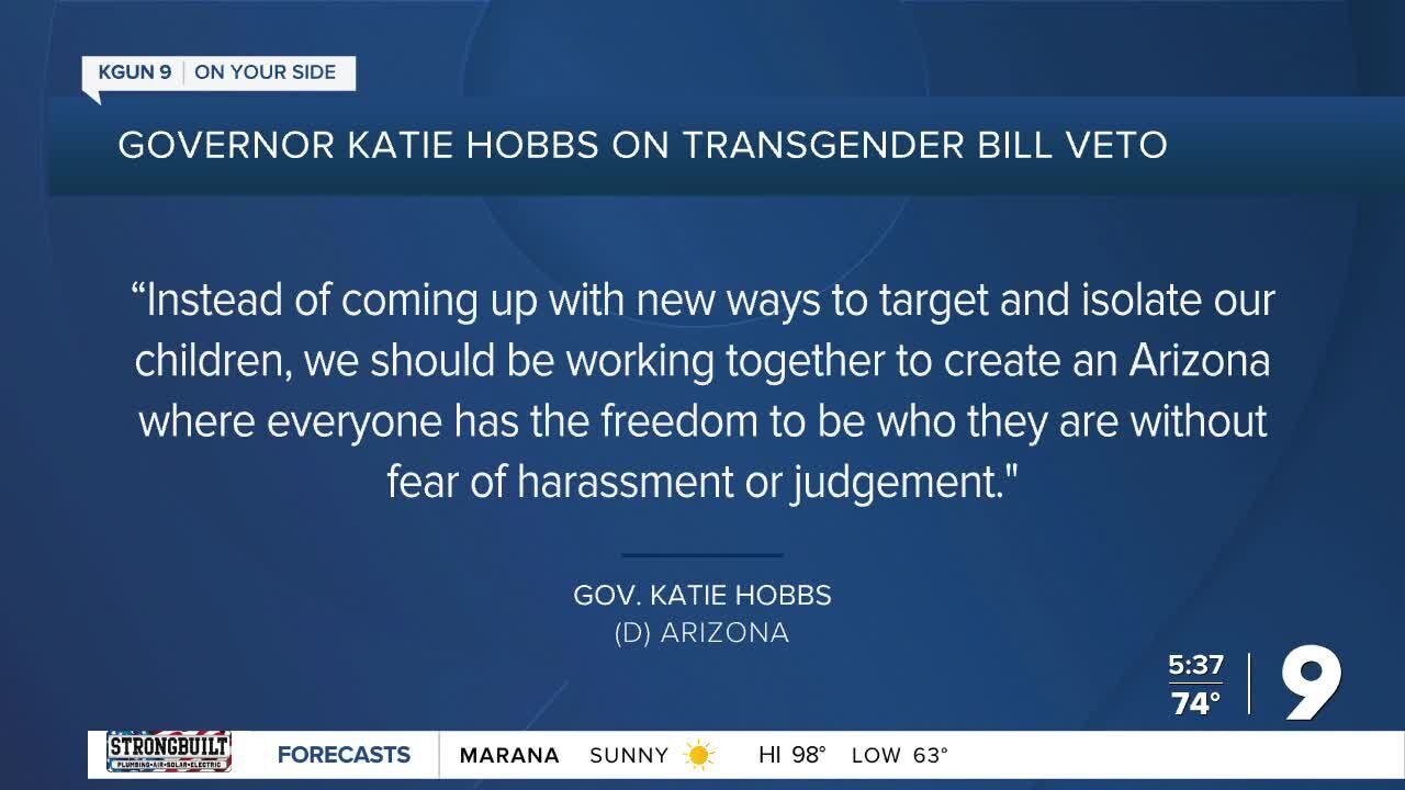 Governor Katie Hobbs Vetoes Transgender Bill