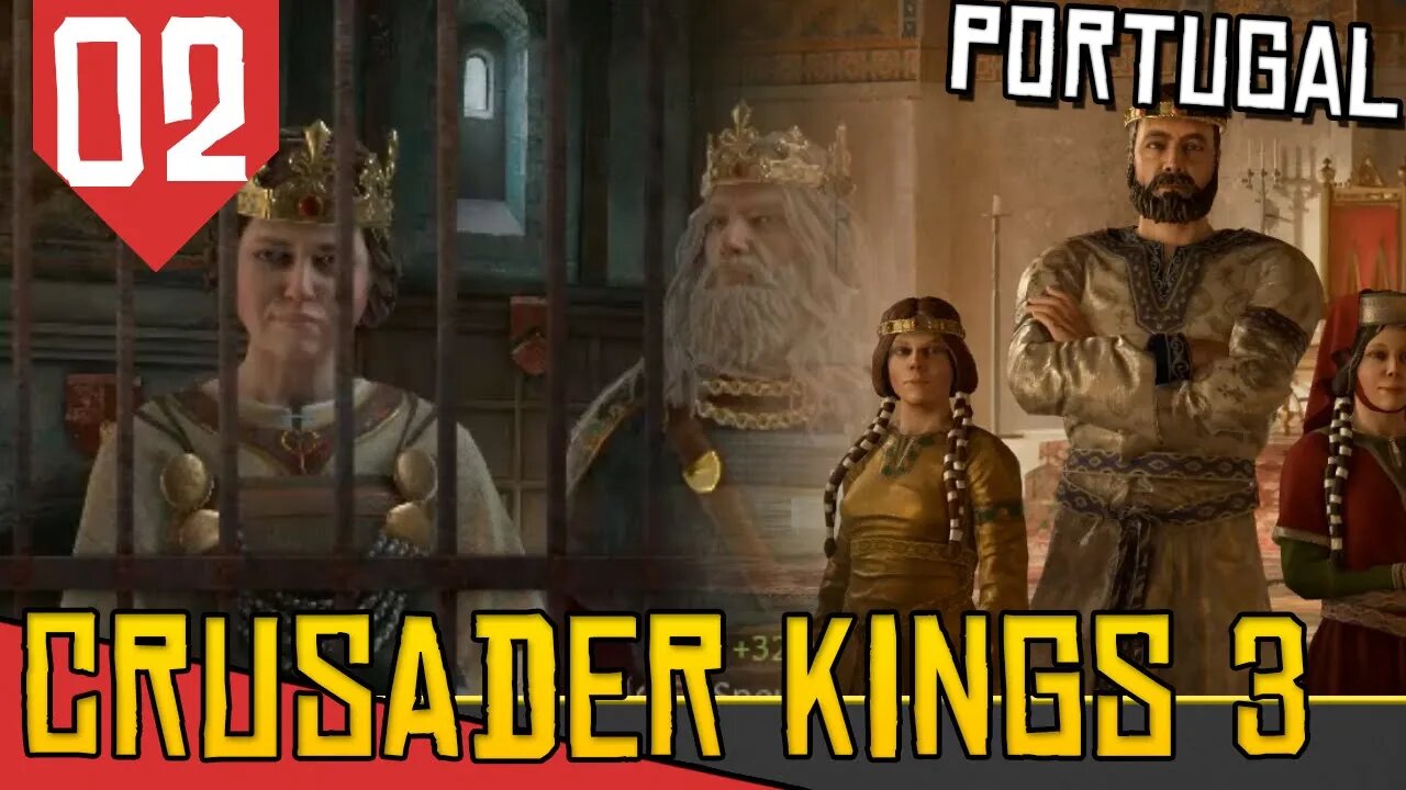 LUCRANDO com PRISIONEIROS - Crusader Kings 3 Portugal #02 [Gameplay PT-BR]