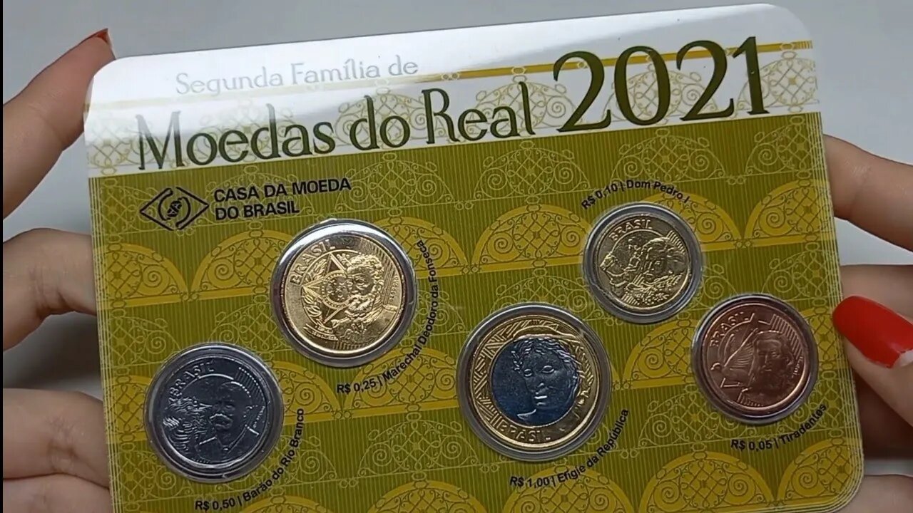 FINALMENTE CHEGOU! SET BLISTER MOEDAS 2021 - CASA DA MOEDA DO BRASIL - CLUBE DA MEDALHA - REAL 2021