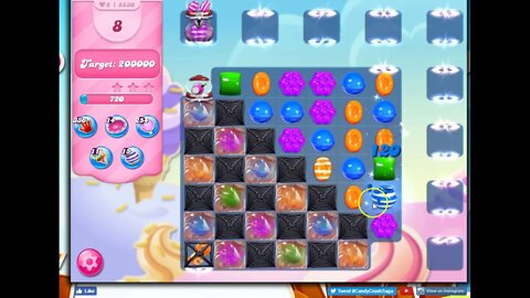Candy Crush Level 2830 Talklthrough, 12 Moves 0 Boosters