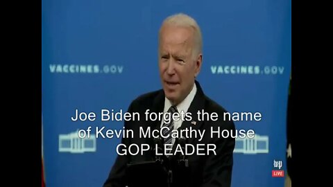 Clips. Biden forgets the names of: Obama, his Sec of Defense, HHS Sec, Romney, McCarthy etc.. Unfit