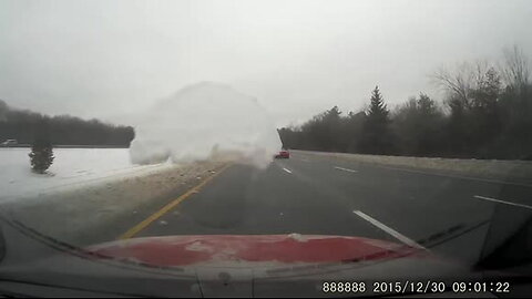 Flying Ice Sheet Smashes Car Windshield In Massachusetts