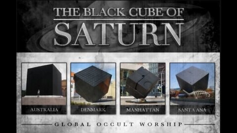 BLACK CUBE SATURN OCCULT SYMBOLISM - SATANIC, FREEMASON, ILLUMINATI SYMBOLISM