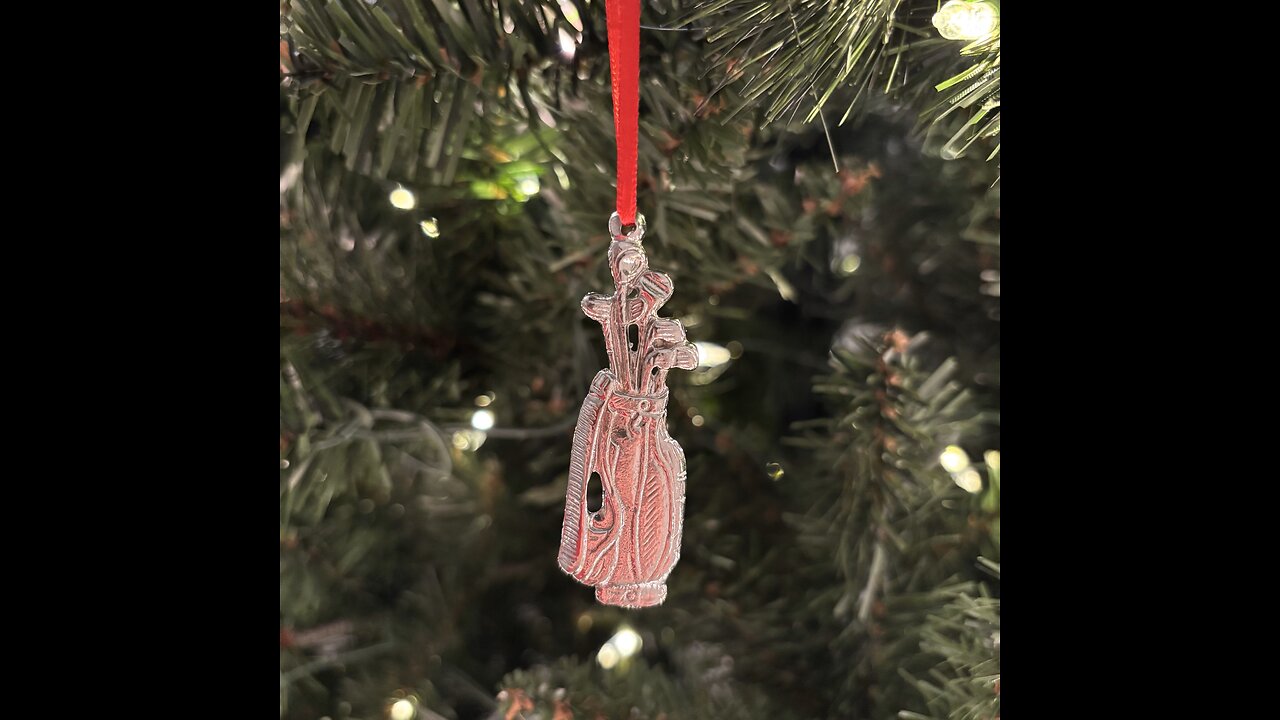 Golf Bag Christmas Ornament American-Made The Late Cowboy