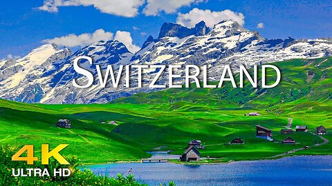 🔴FLYING OVER SWITZERLAND (4K UHD) - Relaxing Music With Amazing Natural Film For Stress Relief