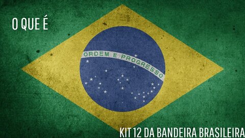 Kit 12 na Bandeira do Brasil