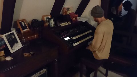 learning piano.