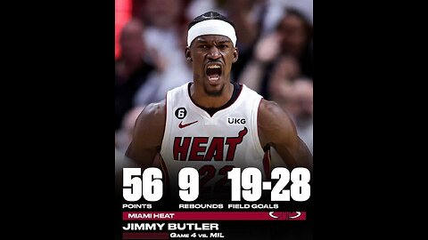 Jimmy Butler scored a Miami playoff record 56 points