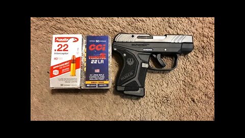 Velociter vs Interceptor Battle of the 40 grain 22 LR High Velocity Heavyweights ft. Ruger LCP II