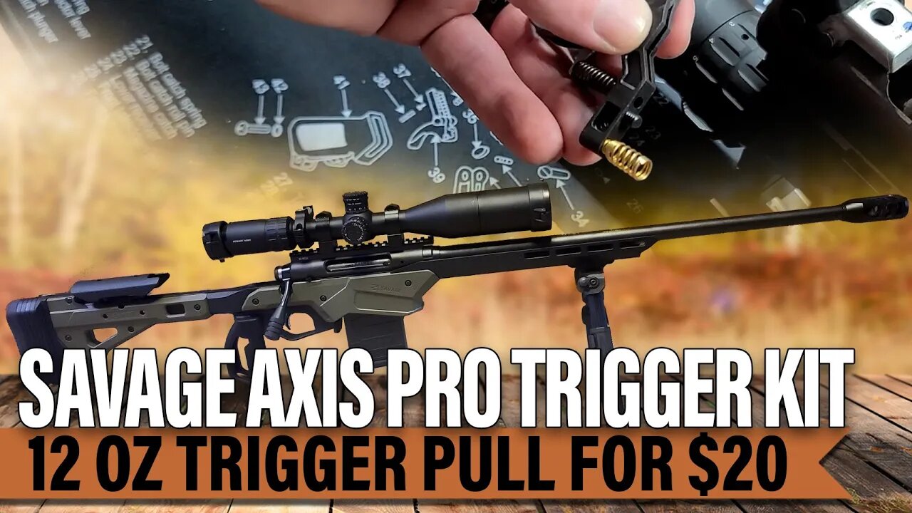 Savage Axis II Pro Trigger Kit Install for 12oz Trigger Pull