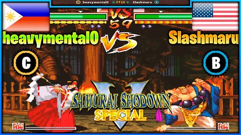 Samurai Shodown V Special (heavymental0 Vs. Slashmaru) [Philippines Vs. U.S.A]