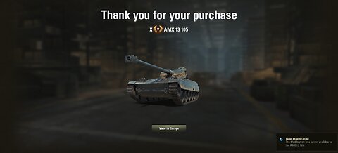 AMX 13 105 Tier X light tank WOT, First Game Replay