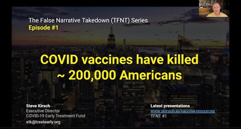 𝐂𝐎𝐕𝐈𝐃 "𝐕𝐚𝐜𝐜𝐢𝐧𝐞𝐬" 𝐇𝐚𝐯𝐞 𝐊𝐢𝐥𝐥𝐞𝐝 𝐎𝐯𝐞𝐫 200,000 𝐀𝐦𝐞𝐫𝐢𝐜𝐚𝐧𝐬 - Steve Kirsch, 8 Sep 2021